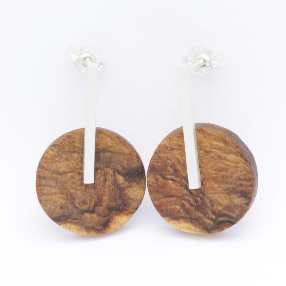 Olivia Bar Drop Studs Earrings - Kay Gray Jewellery
