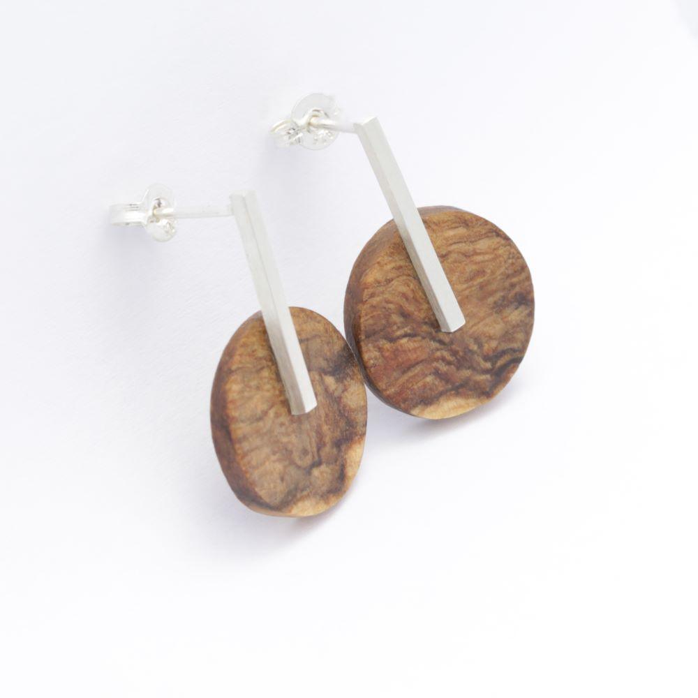 Olivia Bar Drop Studs Earrings - Kay Gray Jewellery 