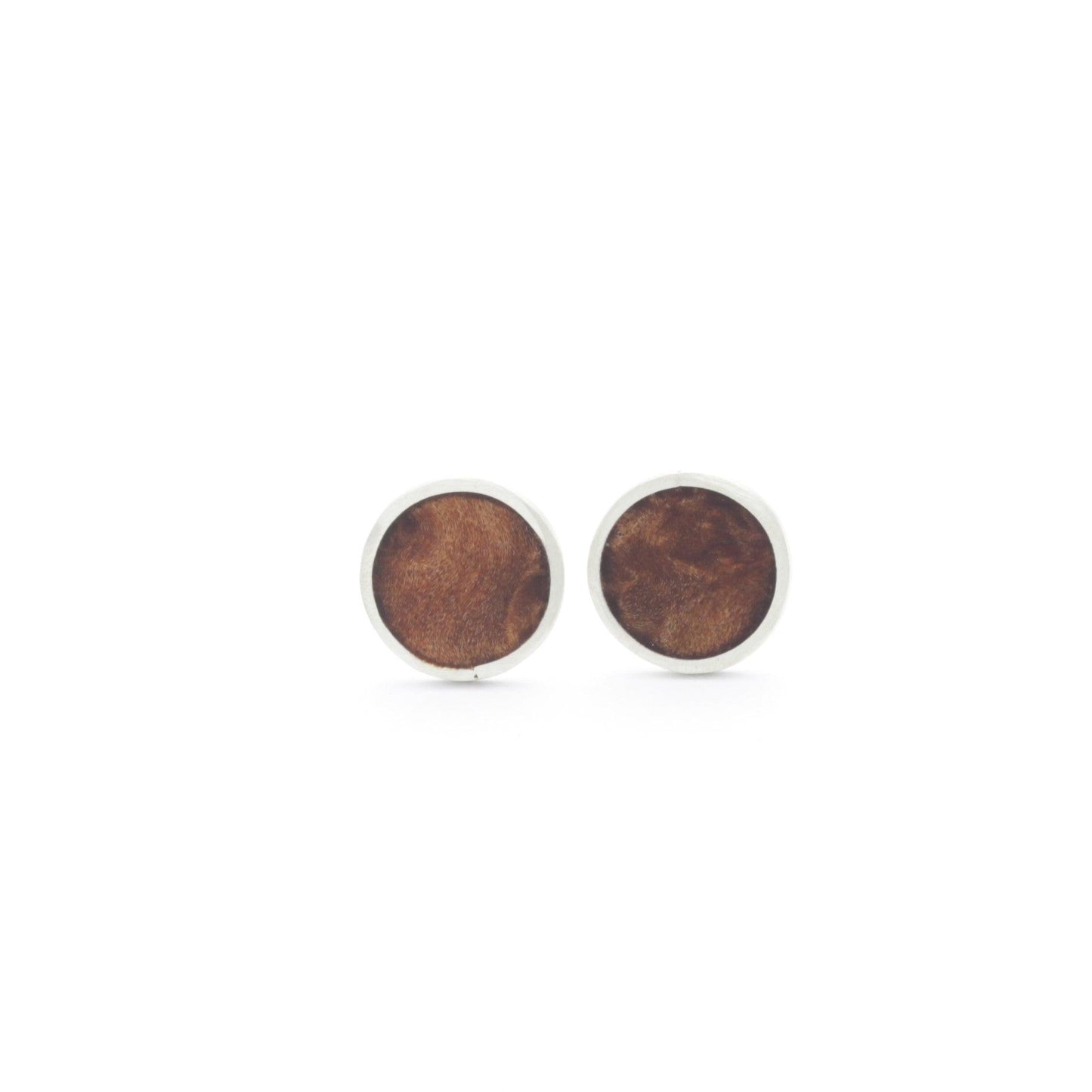 Myrtle Circle Inlay Studs - Kay Gray Jewellery 