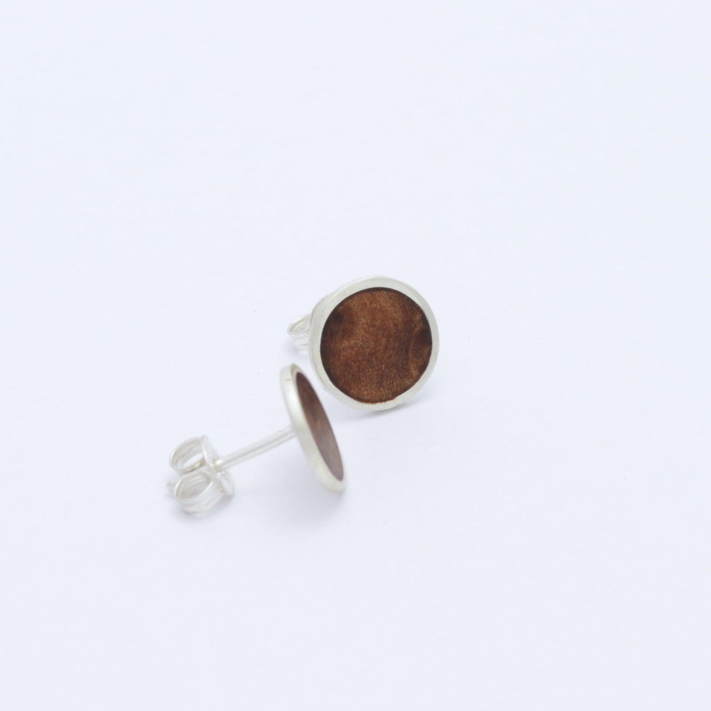 Myrtle Circle Inlay Studs - Kay Gray Jewellery 