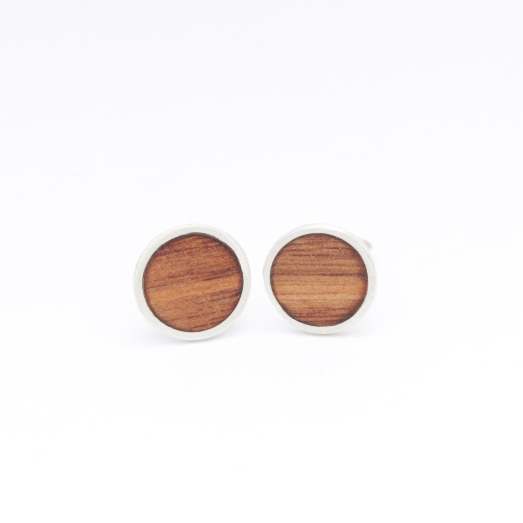 Lucy Circle Inlay Studs - Kay Gray Jewellery 